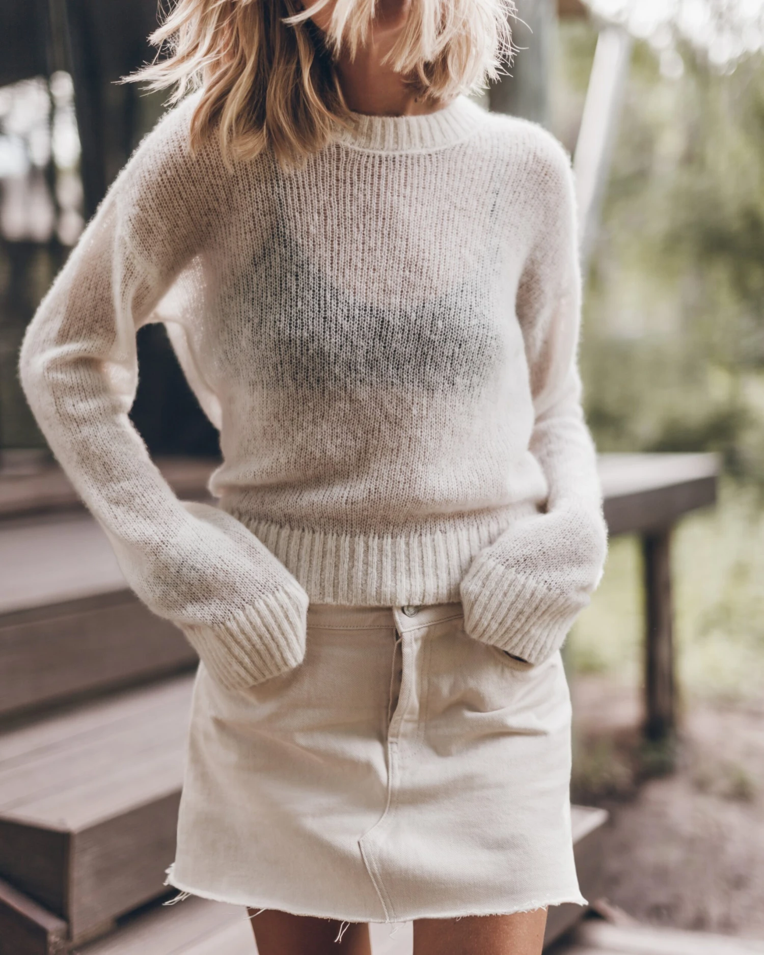 The Ecru Fine Knitted Sweater 4 The Ecru Fine Knitted Sweater - Image 2