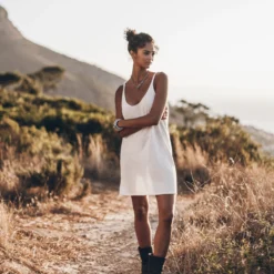 The Ecru Thin Knit Dress