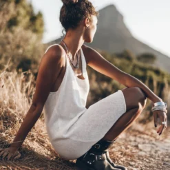 The Ecru Thin Knit Dress 21 The Ecru Thin Knit Dress -Mikuta Store mikuta the ecru thin knit dress the black buckle boots emma a SS25 9466 scaled