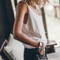 The Ecru Thin Knit Tank Top 17 The Ecru Thin Knit Tank Top -Mikuta Store mikuta the ecru thin knit tank top the black baggy jeans 0429 scaled