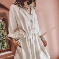 The Light Original Shirt Dress -Mikuta Store mikuta the light original shirt dress myriam t SS25 04 2 scaled