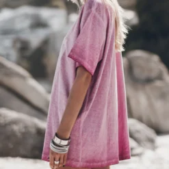 The Pink Faded On The Road Relaxed T-Shirt 8 The Pink Faded On The Road Relaxed T-Shirt -Mikuta Store mikuta the pink faded on the road relaxed t shirt johanna r SS25 7275 scaled