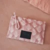 The Pink Printed Canvas Pouch -Mikuta Store mikuta the pink printed canvas pouch 04 scaled