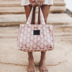 The Pink Printed Small Canvas Bag