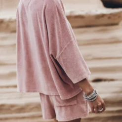 The Pink Towelling T-Shirt 19 The Pink Towelling T-Shirt -Mikuta Store mikuta the pink toweling t shirt the pink toweling co ord shorts 3537 scaled