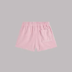 The Pink Towelling Co-Ord Shorts -Mikuta Store mikuta the pink towelling co ord shorts 2
