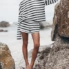 The Striped Loose Cotton Longsleeve -Mikuta Store mikuta the striped loose cotton longsleeve the striped cotton shorts 0857 scaled
