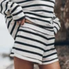 The Striped Cotton Shorts 1 The Striped Cotton Shorts -Mikuta Store mikuta the striped loose cotton longsleeve the striped cotton shorts 1009 scaled