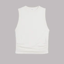 The White Draped Tank Top