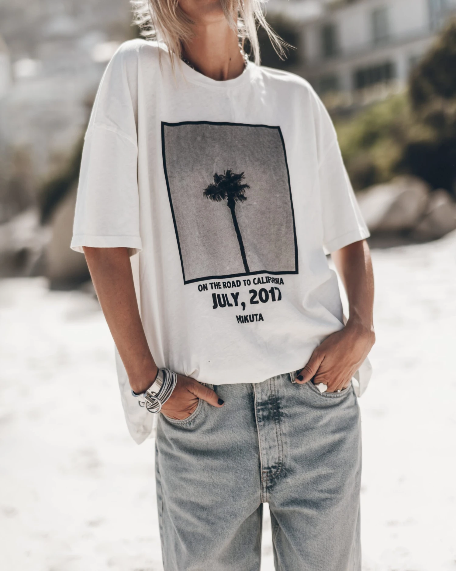 The White Palm Tree Relaxed T-Shirt 3 The White Palm Tree Relaxed T-Shirt