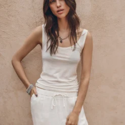 The White Regular Tank Top