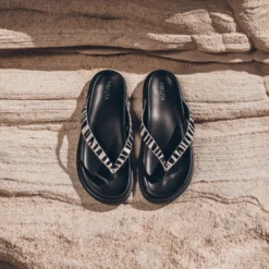 The Zebra Leather Sandals