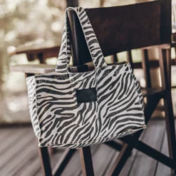 The Zebra Small Canvas Bag