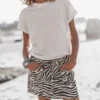 The White Regular Cotton T-Shirt -Mikuta Store mikuta white regular cotton t shirt zebra denim skirt 4126 1 scaled