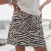 The Zebra Denim Skirt