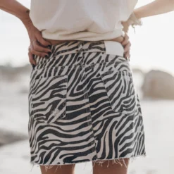 The Zebra Denim Skirt 11 The Zebra Denim Skirt -Mikuta Store mikuta white regular cotton t shirt zebra denim skirt 4347 scaled