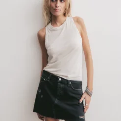 The Black Denim Skirt 12 The Black Denim Skirt -Mikuta Store mikuta white tank top black denim skirt marie c SS25 1666 1 scaled