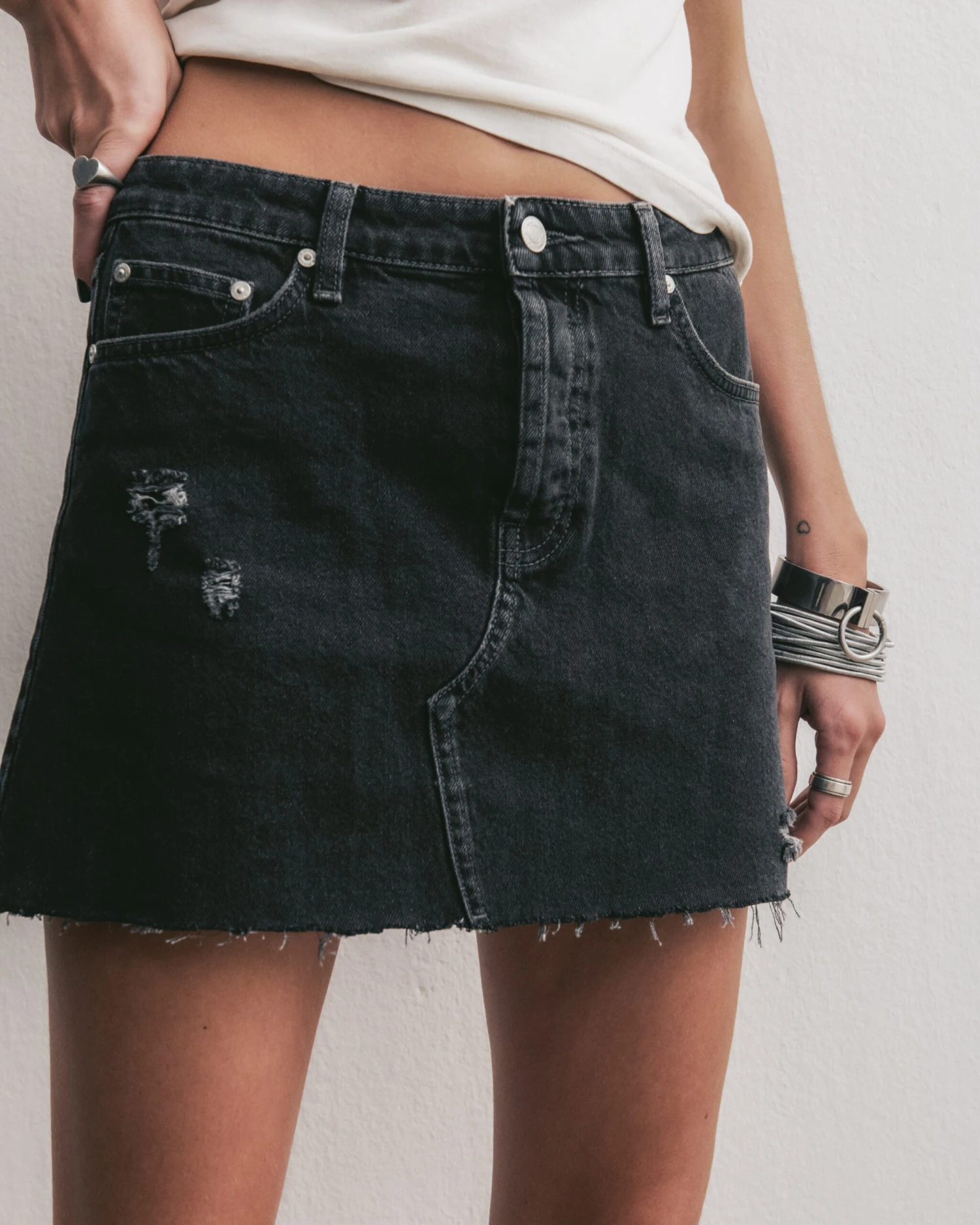 The Black Denim Skirt 3 The Black Denim Skirt