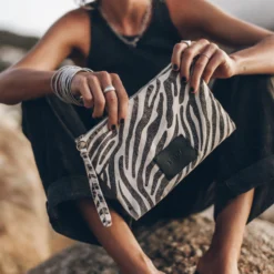 The Zebra Canvas Pouch